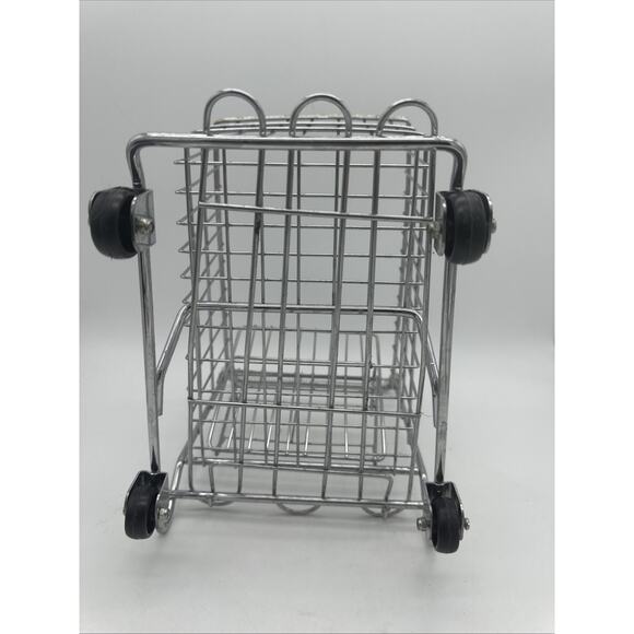 Vintage Doll Sized Metal Toy Shopping Cart. Display Shopping Cart - Picture 6 of 6